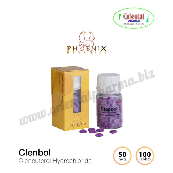 Clenbol Clenbuterol Hydrochloride 50 mg [100 Tablets,Phoenix Remedies] Prices are being adjusted