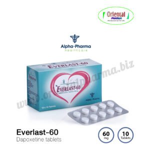 Everlast-60 Dapoxetine tablets 60 mg [10 Tablets, Alpha Pharma]