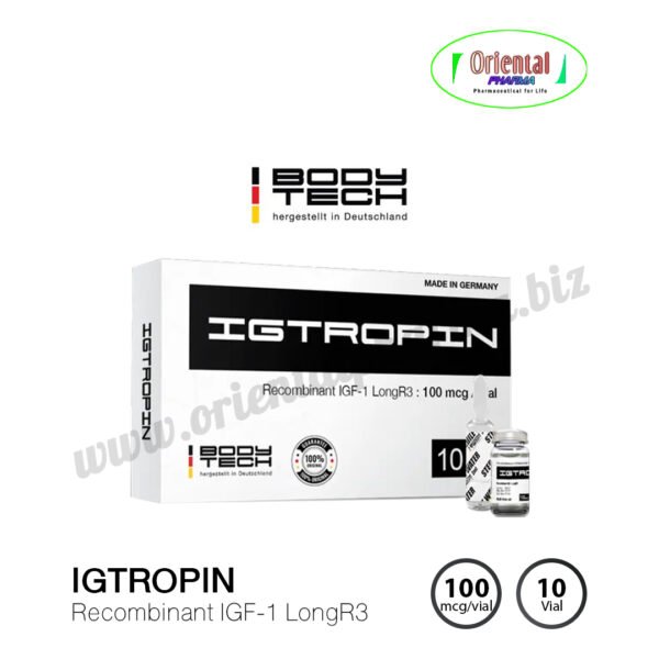 IGTROPIN Recombinant IGF-1 Long R3 100 mcg/vial [10 Vial, Bodytech] Prices are being adjusted.