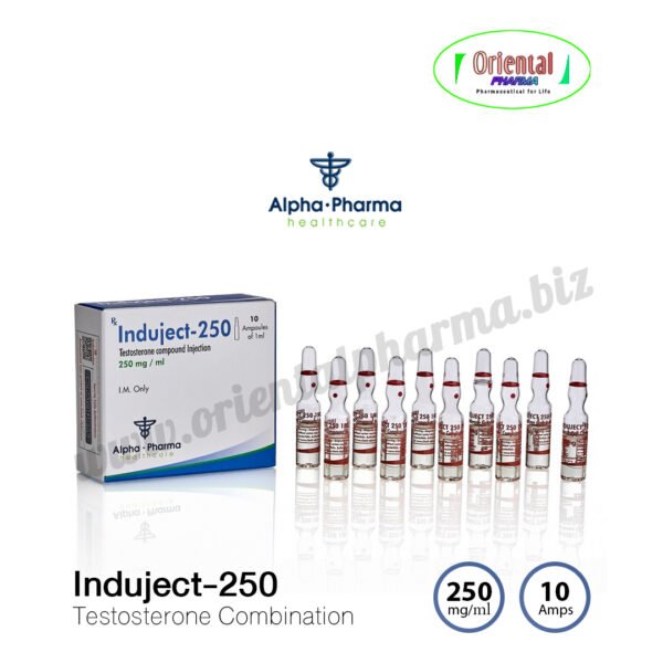 Induject-250 Testosterone Combination 250 mg/ml [10 Ampoules, Alpha Pharma]