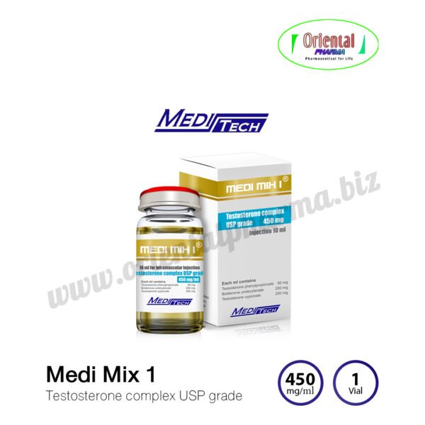 Medi Mix 1 Testosterone complex USP grade 450 mg/ml [1 Vial, Meditech] Prices are being adjusted.