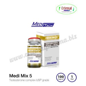 Medi Mix 5 Testosterone complex USP grade 100 mg/ml [1 Vial, Meditech] Prices are being adjusted.