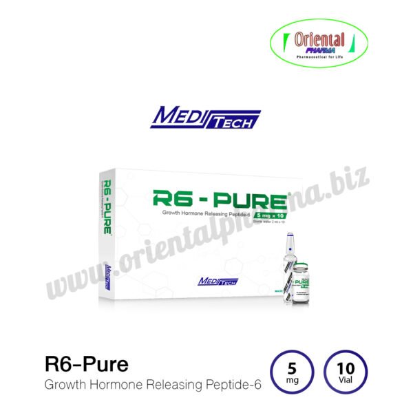 R6-PURE Growth Hormone Releasing Peptide-6 5 mg [10 Vial, Meditech] Prices are being adjusted.