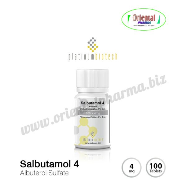 Salbutamol 4 Albuterol Sulfate 4 mg – [100 Tablets, Platinum Biotech] Prices are being adjusted