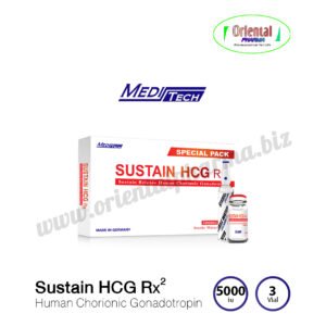 Sustain HCG Rx2 Human Chorionic Gonadotropin 5000 iu [3 Vial, Meditech] Prices are being adjusted.