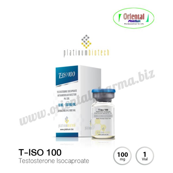 T-ISO 100 Testosterone Isocaproate 100 mg [1 Vial, Platinum Biotech] Prices are being adjusted