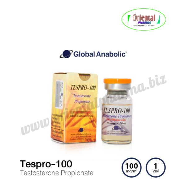 Tespro-100 Testosterone Propionate 100 mg/ml [1 Vial, Global Anabolic] Prices are being adjusted.