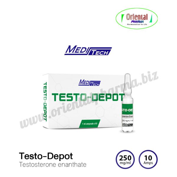 Testo Depot Testosterone enanthate 250 mg/ml [10 Amps, Meditech] Prices are being adjusted.
