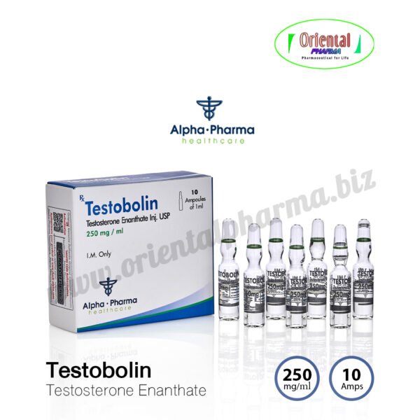 Testobolin Testosterone Enanthate 250 mg/ml [10 Ampoules, Alpha Pharma] Prices are being adjusted.