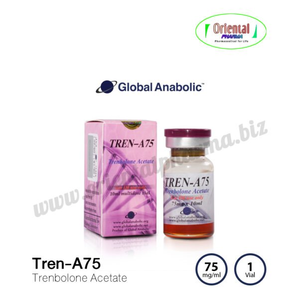 Tren-A75 Trenbolone Acetate 75 mg/ml [1 Vial, Global Anabolic] Prices are being adjusted.
