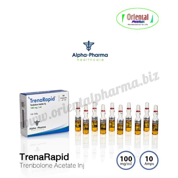 TrenaRapid Trenbolone Acetate Inj. 100mg/ml [10 Ampoules, Alpha Pharma] Prices are being adjusted.