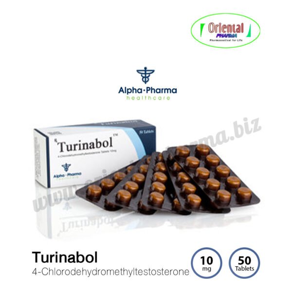 Turinabol 4-Chlorodehydromethyltestosterone 10 mg [50 Tablets, Alpha Pharma]