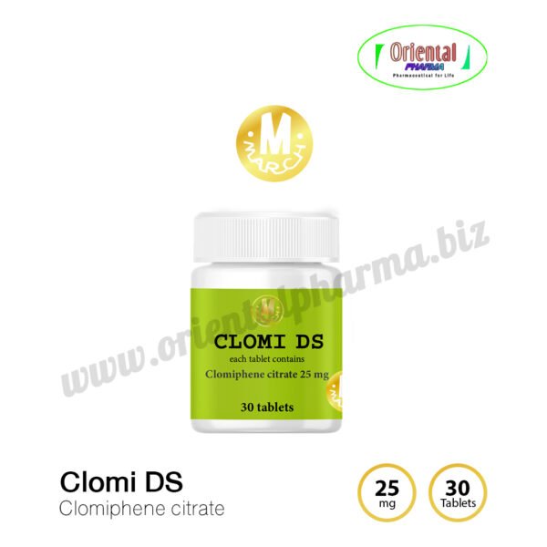 Clomi DS Clomiphene citrate 25 mg [30 Tablets, March Pharma] Prices are being adjusted.