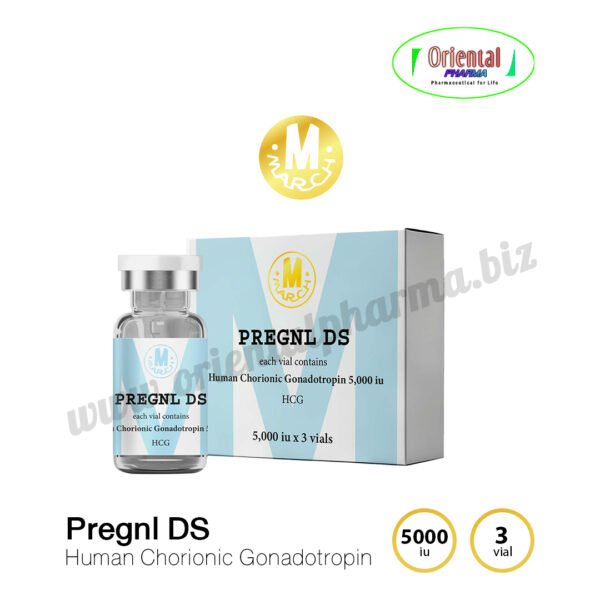 Pregnl DS Human Chorionic Gonadotropin 5000 iu [3 Vial, March Pharma] Prices are being adjusted.